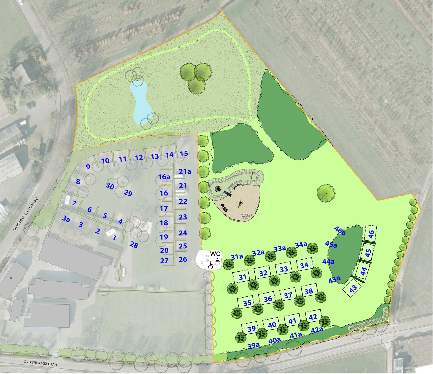 Plattegrond Camping Ooisterwijk Tilburg Udenhout 2025